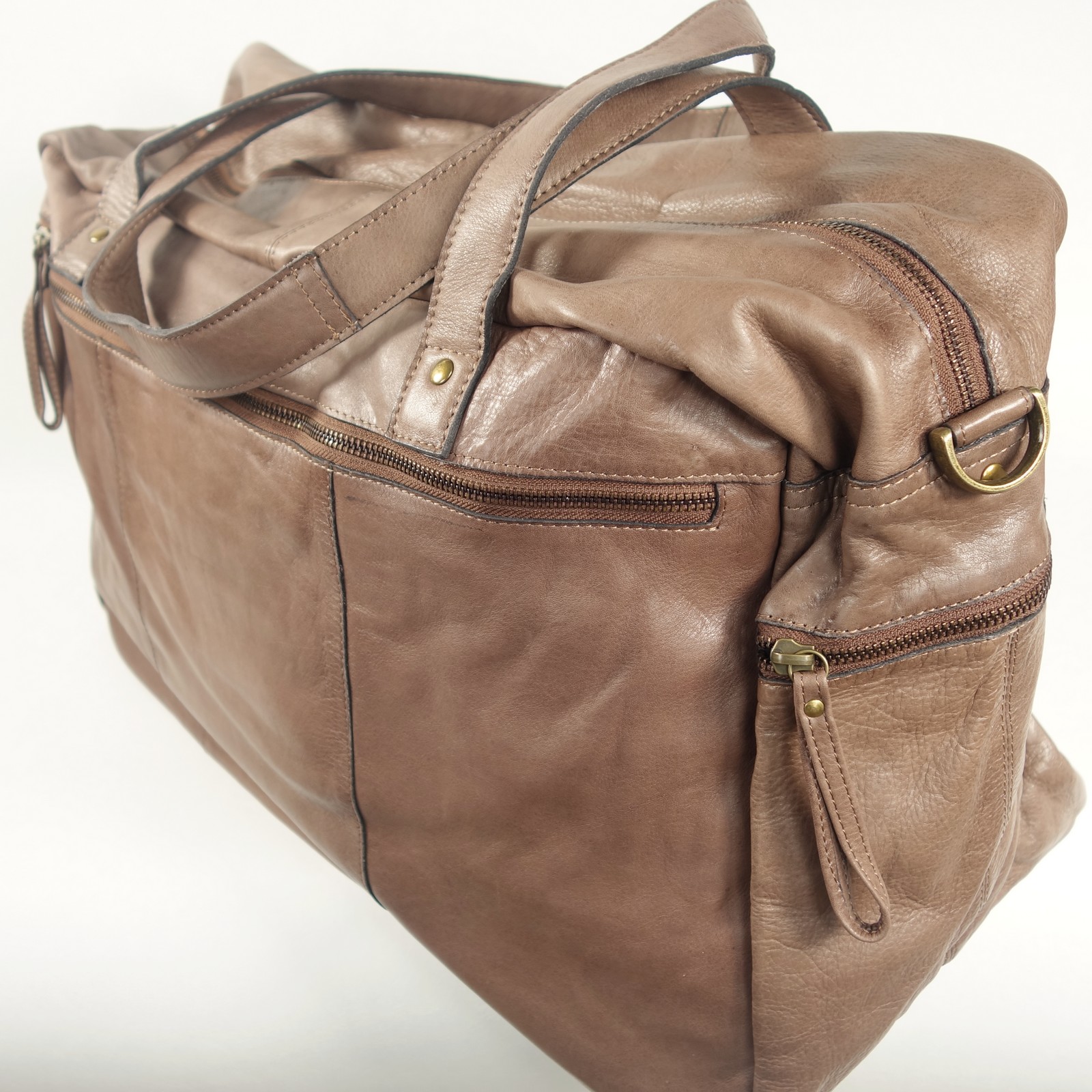 Sac de voyage femme cuir Taupe The Bag / Cowboysbag - Espritcuir