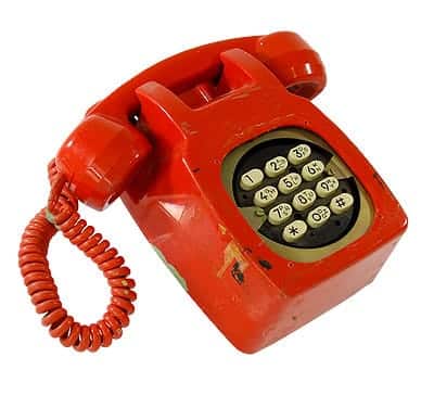 telephone vintage rouge