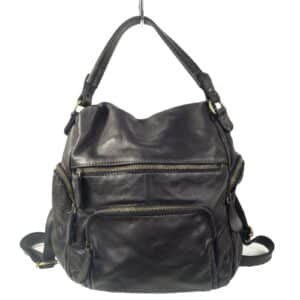 Sac a dos homme cuir noir Milo