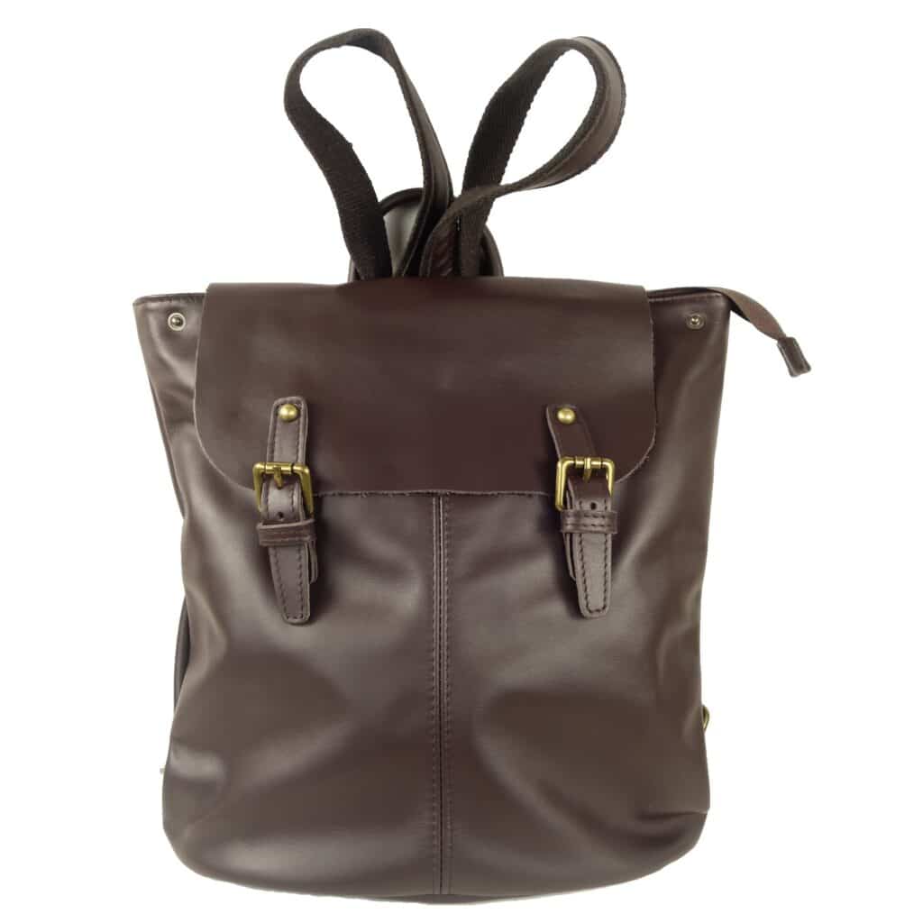 Sac a dos femme cuir marron foncé Summer