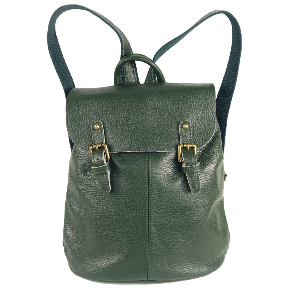 Sac a dos femme cuir vert Salita