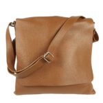 Sac a main bandoulière cuir camel Onda