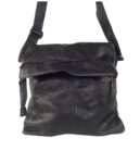 Sac a main bandoulière femme cuir vintage noir Marion