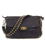 Sac pochette bandoulière noir Mariette