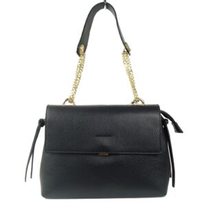 Sac a main épaule cuir noir Scarlett