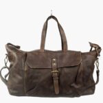 Sac de voyage femme cuir vintage marron Zeno