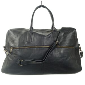 Sac de voyage cuir souple noir Melrose